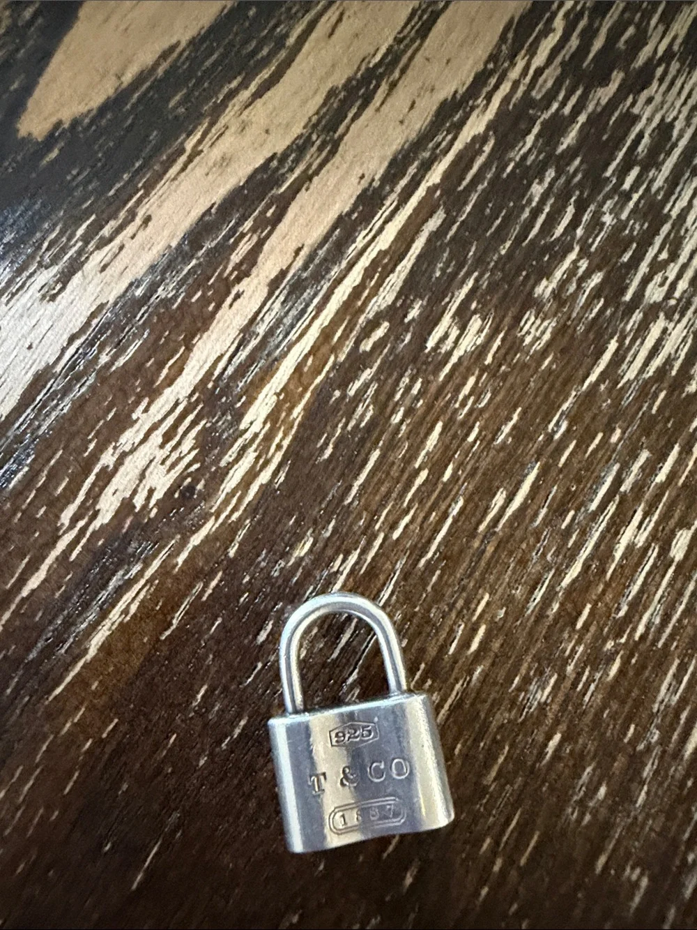 Tiffany & Co. Sterling Silver Padlock Charm - Silver